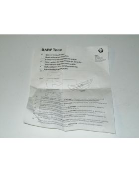 BMW Z3 E36 Seat Switch Installation Guide Note 9790788 New Genuine
