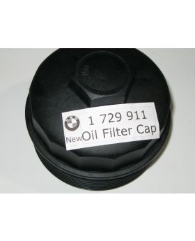 BMW Oil Filter Cover Cap 1729911 Hengst 241103008 New Genuine