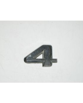 Mercedes C140 "4" Boot Trunk Lid Model Number Badge A1408173915 Used Genuine