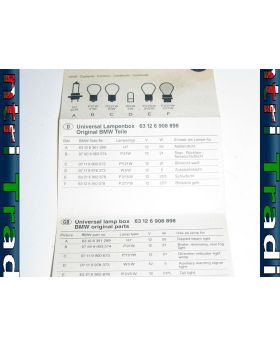 BMW E53 Spare Bulb Storage Box Guide Leaflet 1918645 Used Genuine