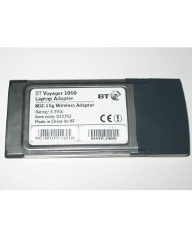 BT Voyager 1060 PCMCIA Wireless G Card Adapter 022762 Used Genuine