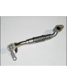 BMW N54 Engine Turbocharger Oil Drain Pipe Line 7563713 New Genuine